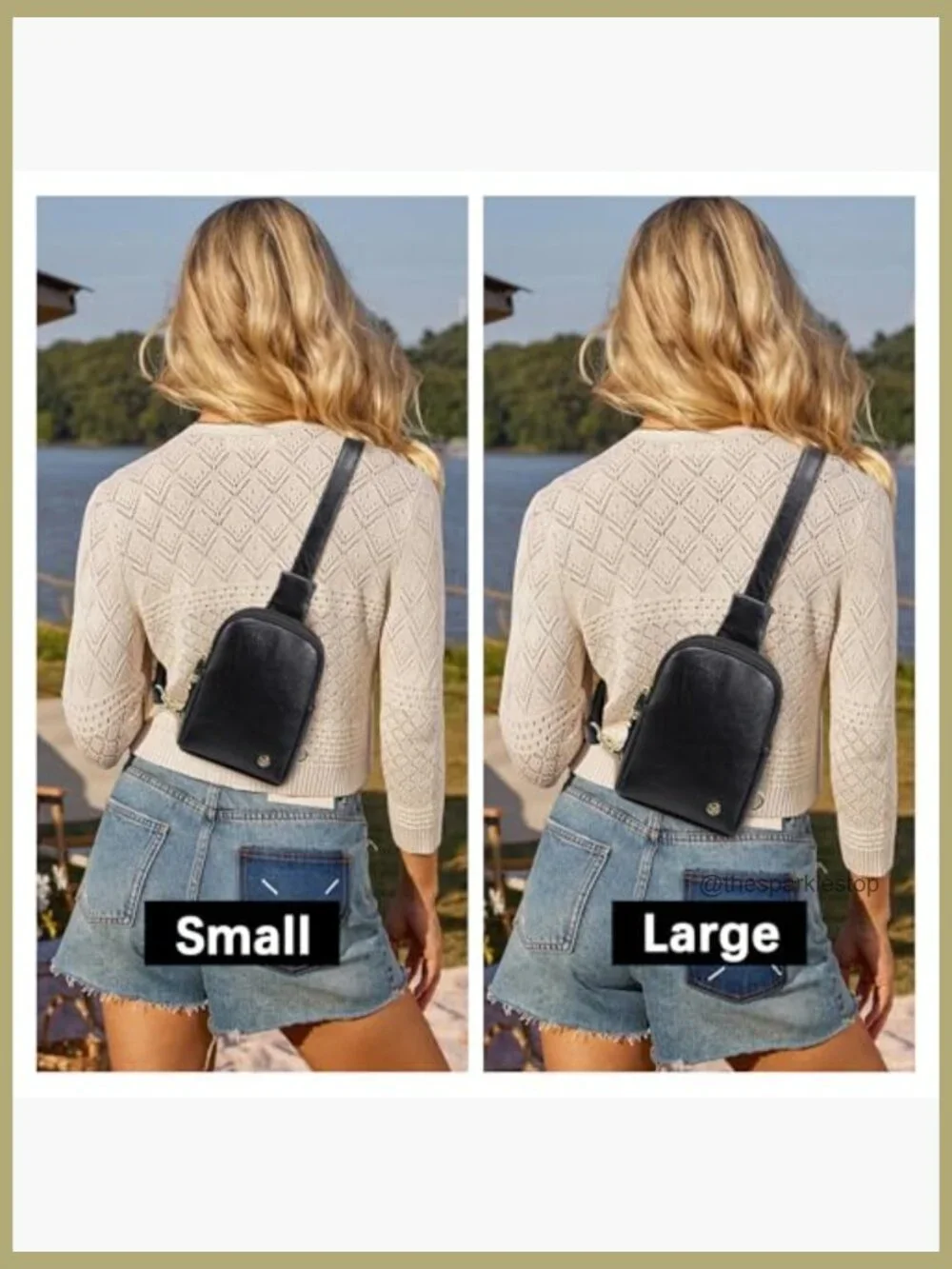 Touchscreen Sling Bag Faux Leather Anti-theft RFID Crossbody Cell Phone Purse
